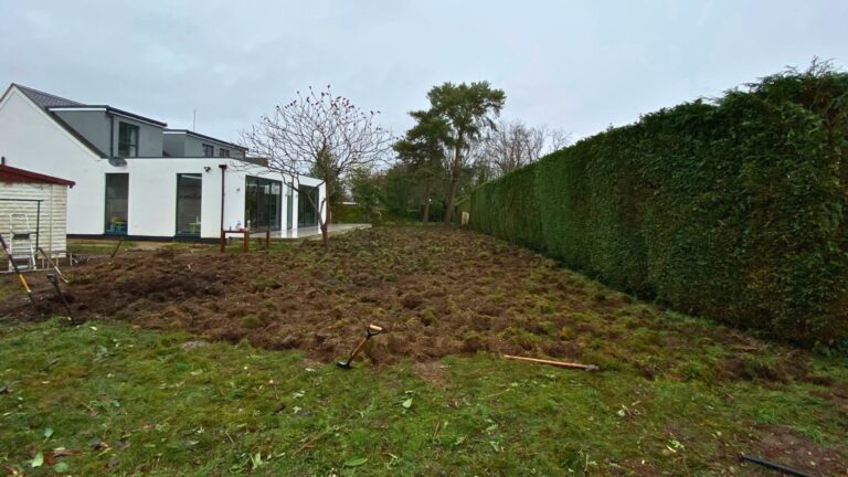 St Albans contemporary family garden, Hertfordshire — the garden before work began