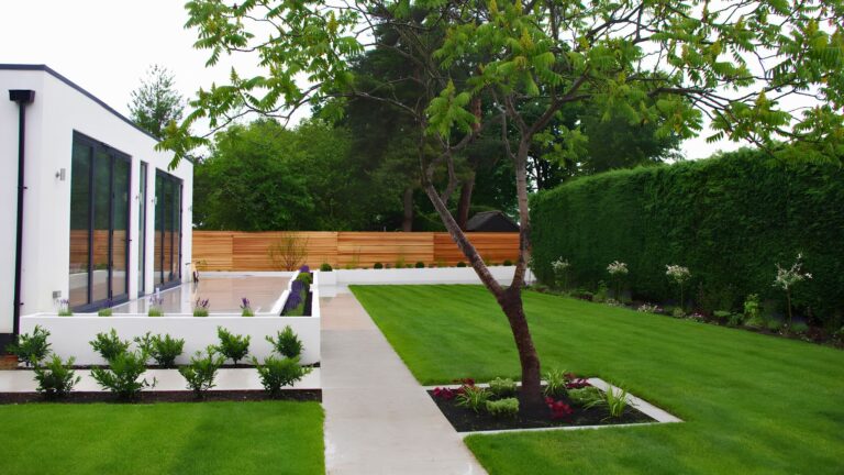 St Albans contemporary family garden, Hertfordshire — planting and material detail