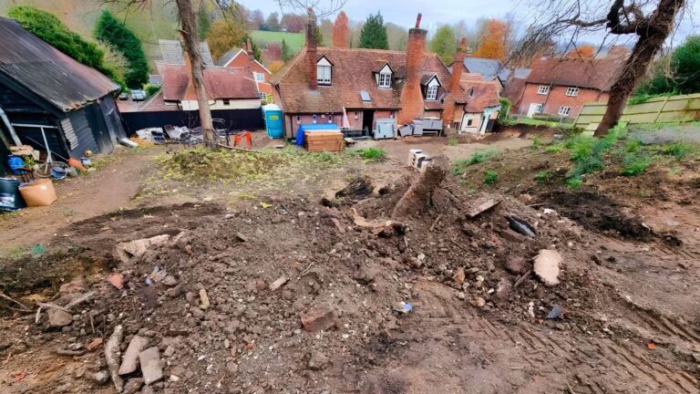Whitwell hillside garden, Hertfordshire — the garden before work began