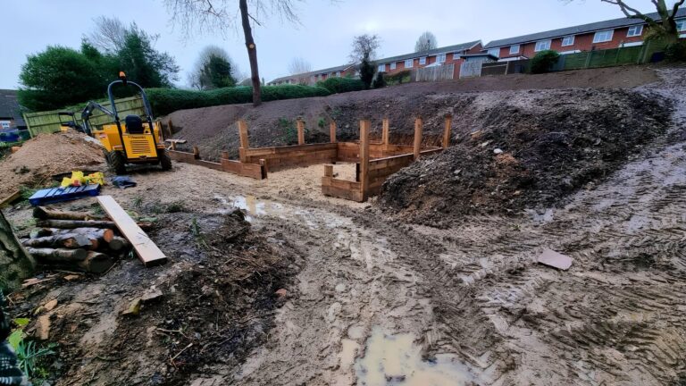 Whitwell hillside garden, Hertfordshire — the garden before work began